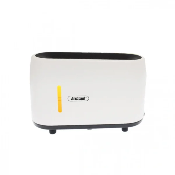 HumiFire Υγραντήρας Υπερήχων & Αρωματοθεραπείας Andowl με LED Φωτισμό Εφέ Φλόγας 240ml - Aroma Diffuser Flame Λευκό