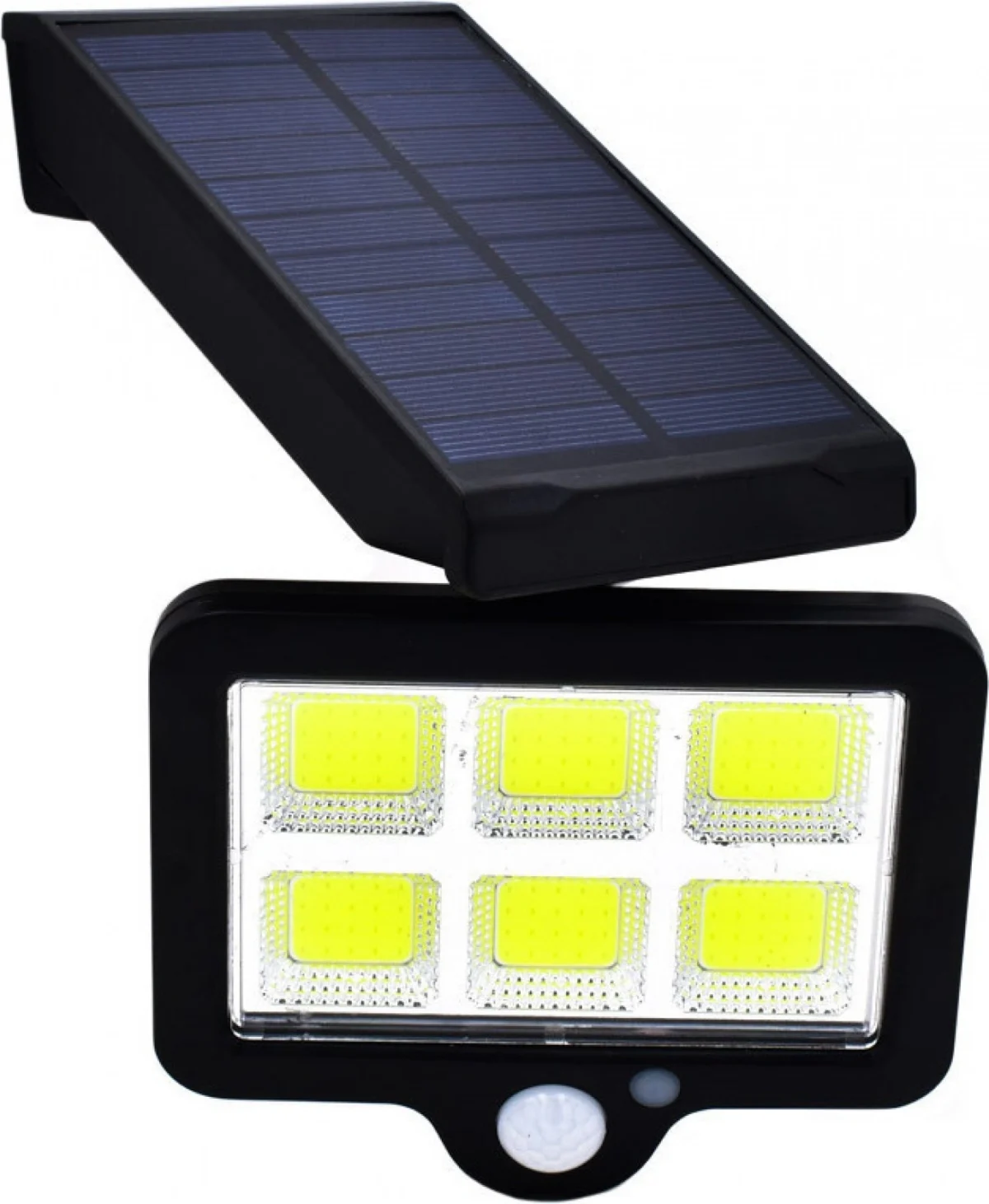 Αδιάβροχο Ηλιακό Φωτιστικό 140 LED COB με Ανιχνευτή Κίνησης OEM YT-140 – Μαύρο