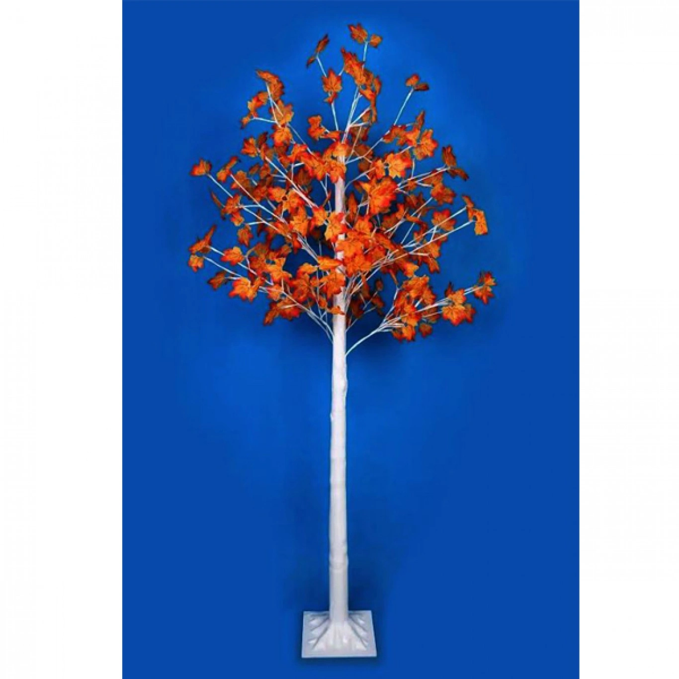 Διακοσμητικό Δέντρο 180εκ με Πορτοκαλί Φύλλα και Λευκό Κορμό με Φωτισμό Led Διακοσμητικό Δέντρο 180εκ με Πορτοκαλί Φύλλα και Λευκό Κορμό με Φωτισμό Led