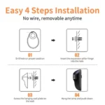 Mini Αδιάβροχος Ηλιακός Προβολέας Solar LED με Αισθητήρα Κίνησης, Αισθητήρα Φωτός & 2 Λειτουργίες Φωτισμού Μαύρο