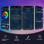 Σετ Ταινίες με Πολύχρωμα RGB LED 6W σε Σχήμα Πυροτεχνήματος Μήκους 0.5m με App Εφαρμογή - Τηλεχειριστήριο & Τροφοδοσία USB