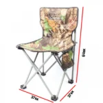 Αναδιπλούμενη Καρέκλα Σκαμπό Ψαρέματος - Κυνηγίου Παραλλαγής 64x37x37εκ με Τσέπη / Camo - Outdoor Portable Folding Fishing Chair