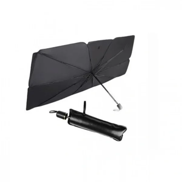 Πτυσσόμενo Σκίαστρο στο Μέγεθος Ομπρέλας - Ηλιοπροστασία Παρμπρίζ Αυτοκινήτου 78x130cm