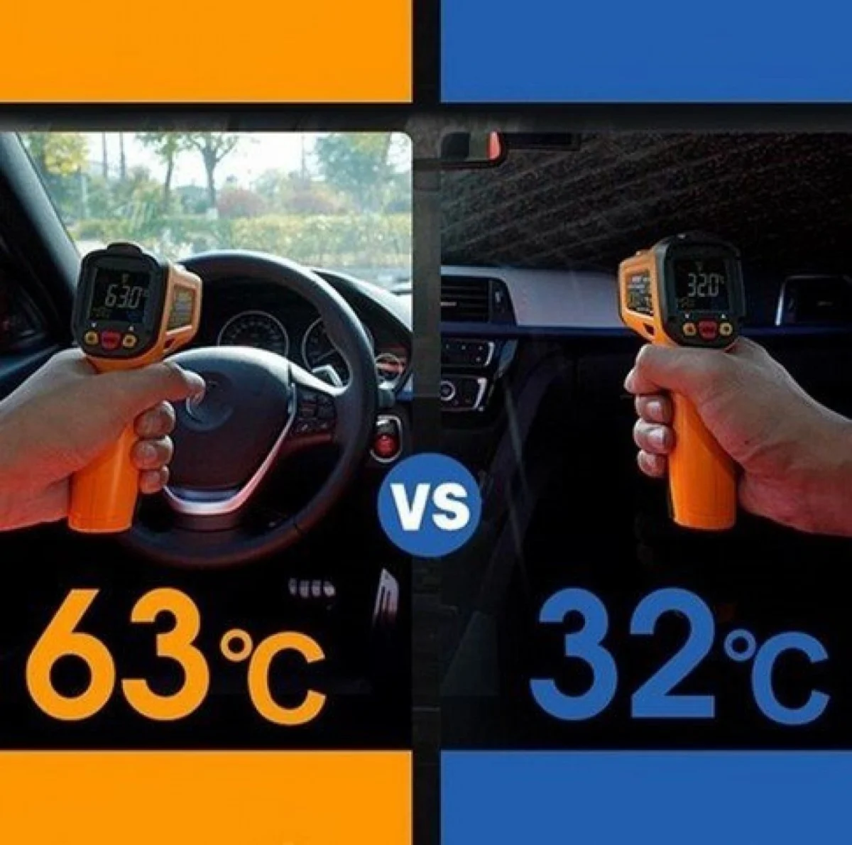 Πτυσσόμενo Σκίαστρο στο Μέγεθος Ομπρέλας - Ηλιοπροστασία Παρμπρίζ Αυτοκινήτου 78x130cm