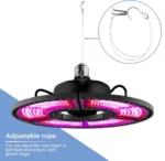 EΕ27 Τριπλό Φωτιστικό 400W 180º LED Ανάπτυξης & Καλλιέργειας Φυτών Full Spectrum Αναδιπλούμενο Πάνελ - Λάμπα Θερμοκηπίου Εσωτερικού Χώρου - Plant Grow Light