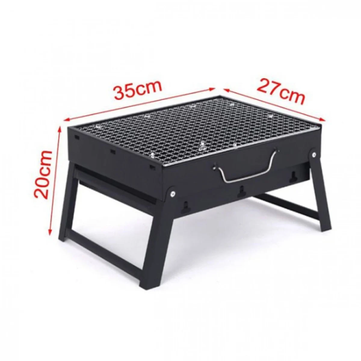 Φορητή Αναδιπλούμενη Ψησταριά 35x27x20cm BBQ για Barbeque σε μέγεθος χαρτοφύλακα - Mini Μικρή Μεταλλική Ψηστιέρα