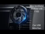 Super Μίνι Ανεμιστήρας USB Αυτοκινήτου για Αεραγωγό ή Ταμπλό με Βεντούζα - Mini Vehicle Air Outlet Fan