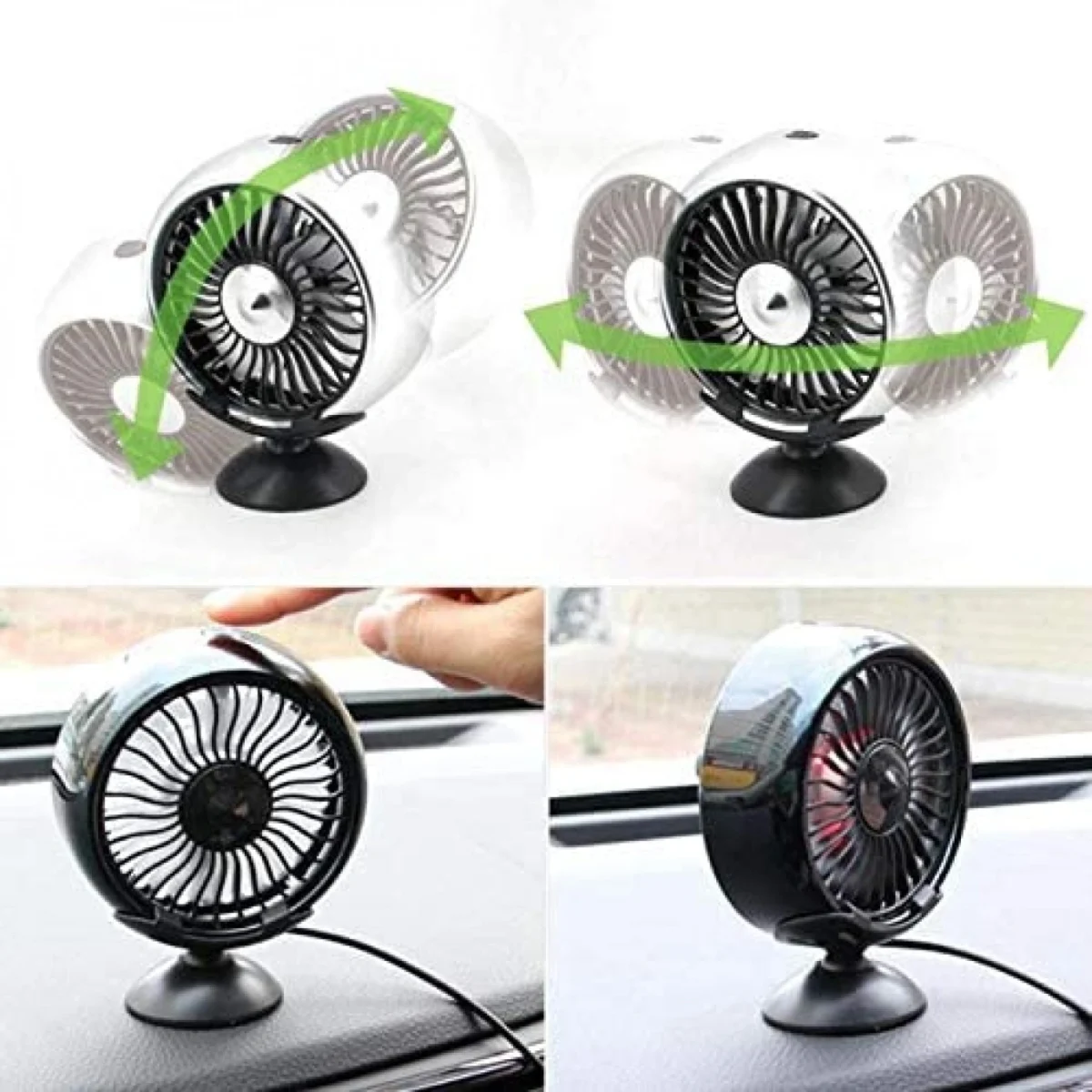 Super Μίνι Ανεμιστήρας USB Αυτοκινήτου για Αεραγωγό ή Ταμπλό με Βεντούζα - Mini Vehicle Air Outlet Fan
