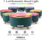 Συσκευή Αρωματοθεραπείας - Υγραντήρας Υπερήχων 500ml με 7 Χρώματα Φωτισμού - 3 Λειτουργίες Χρονισμού & Καπάκι Στυλ Μάρμαρου