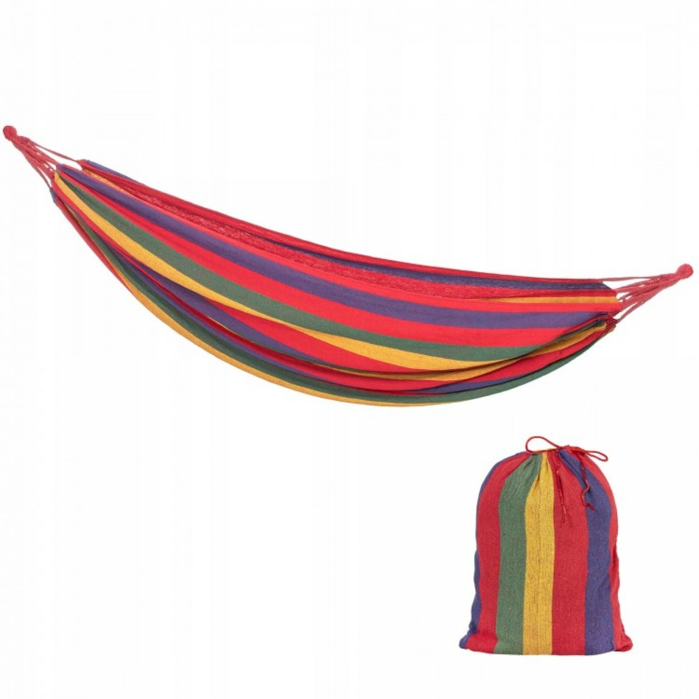 Διπλή Αιώρα Υφασμάτινη Πολύχρωμη - Double Camping Hammock Διπλή Αιώρα Υφασμάτινη Πολύχρωμη - Double Camping Hammock