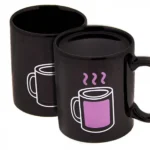 Πορσελάνινη Κούπα Battery Color Μαύρη που Αντιδράει στη Θερμότητα για Καφέ & Τσάι