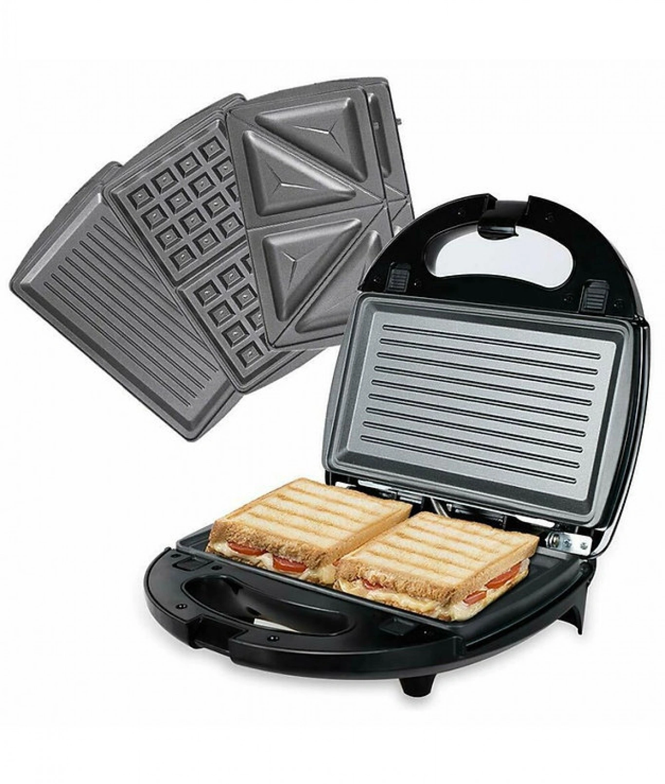 Τοστιέρα με Αποσπώμενες Πλάκες για 2 Τοστ 750W Hoomei HM-5860S Τοστιέρα με Αποσπώμενες Πλάκες για 2 Τοστ 750W Hoomei HM-5860S