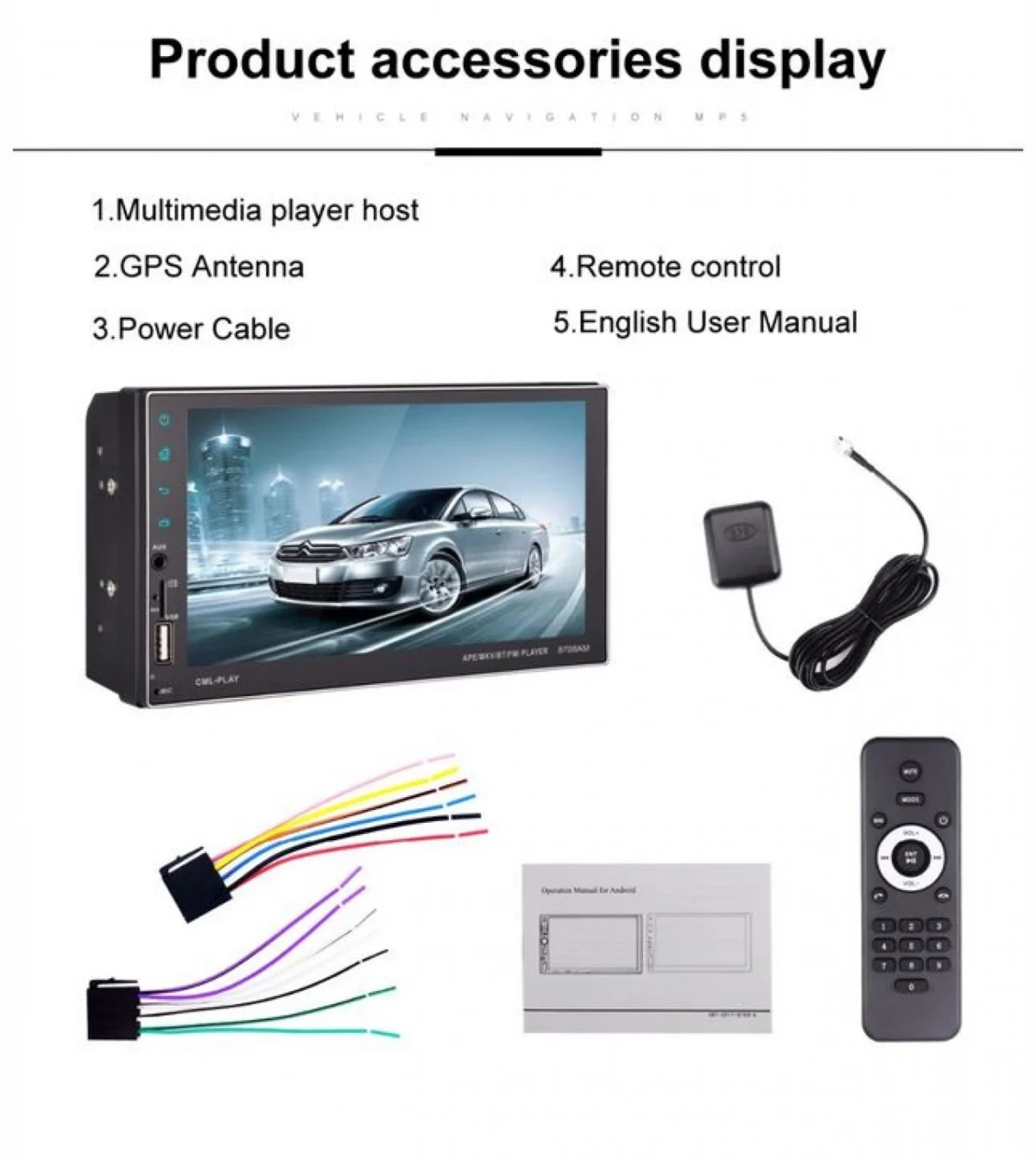 Οθόνη Αφής 9.1in GPS Multimedia Player Android 10.0 & OBD2 Αυτοκινήτου 1080p 2 DIN με Wifi, App Store, Bluetooth Handsfree TFT MP5, MP3, USB, AUX, TV