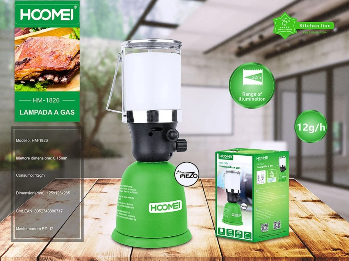 Λάμπα Υγραερίου Με Αυτόματη Ανάφλεξη Hoomei HM-1826