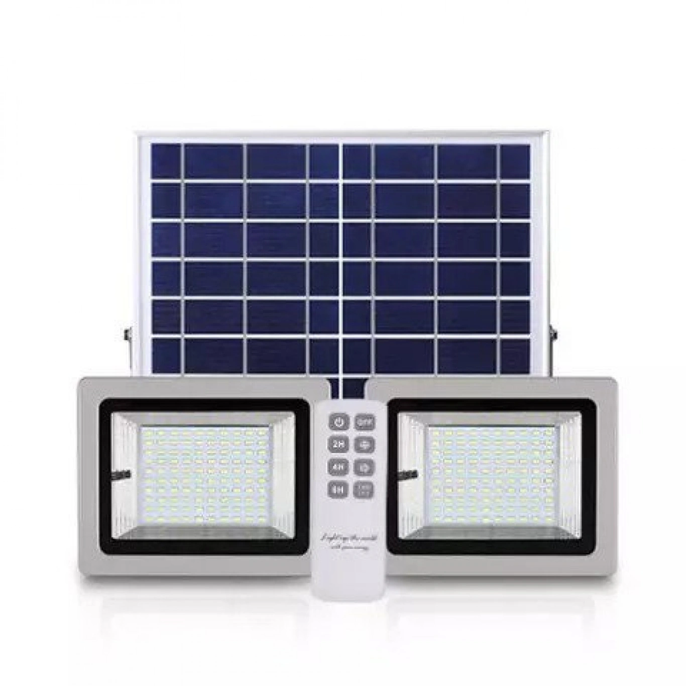 Σετ 2 Ηλιακοί Προβολείς SL-388B Αλουμινίου Γκρί 64W Σετ 2 Ηλιακοί Προβολείς SL-388B Αλουμινίου Γκρί 64W
