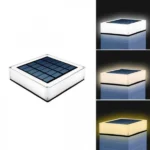 Επιδαπέδιο Ηλιακό Φωτιστικό Εξωτερικού Χώρου Αδιάβροχο & Επαναφορτιζόμενο με 3 Θερμοκρασίες Χρώματος 3000/4000/6000K