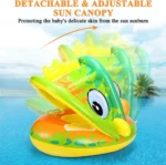 Βρεφικό - Παιδικό Φουσκωτό Σωσίβιο με Λαβές & Σκίαστρο - SAINTEVE Inflatable Swim Boat with Shade 70cm