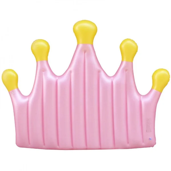 Φουσκωτό Στρώμα Θαλάσσης σε Σχήμα Κορώνας - Summer Pool Float Inflatable Pink Crown
