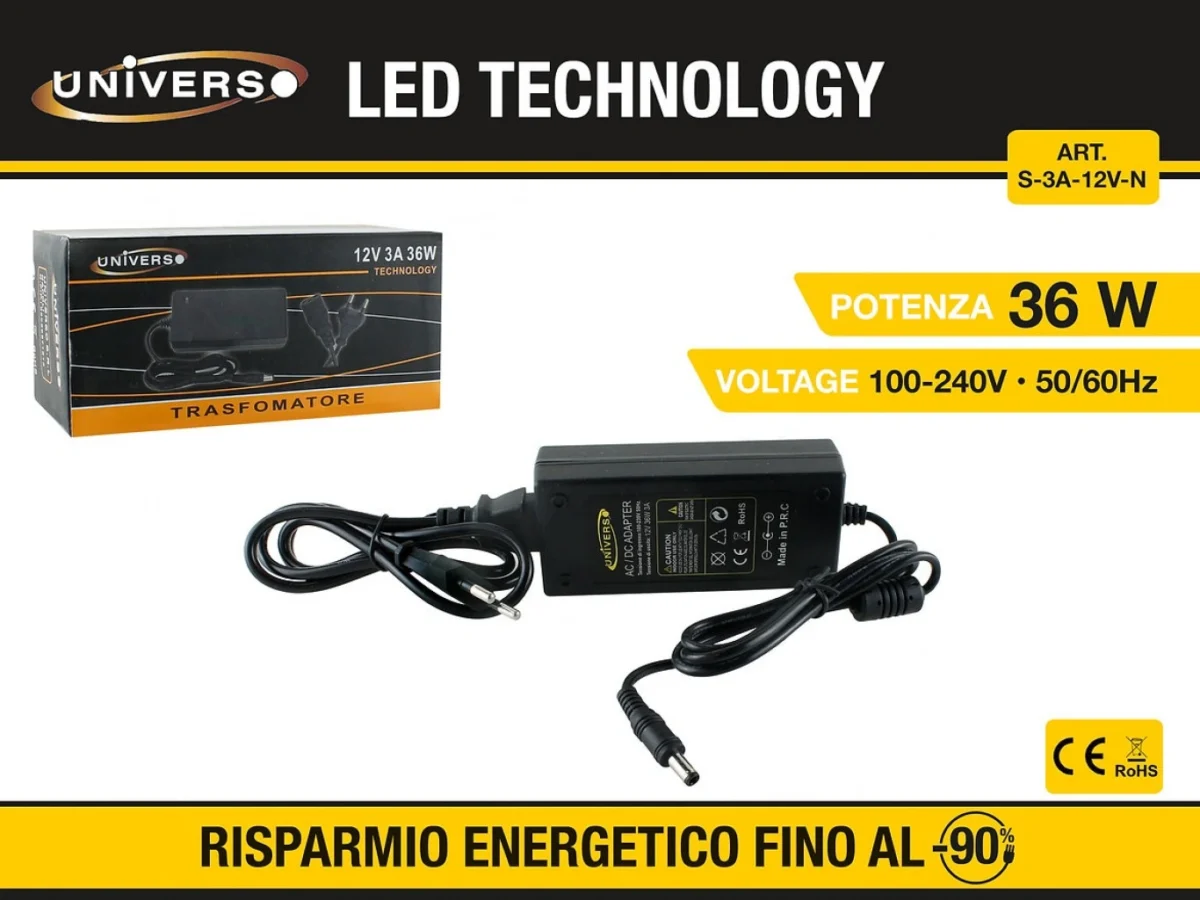 Τροφοδοτικό AC/DC 12V/3A 36W - Power Adapter