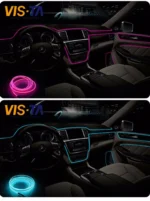 Slim Διακοσμητική Ταινία Neon LED Εσωτερικός Φωτισμός Αυτοκινήτου 12V 3m