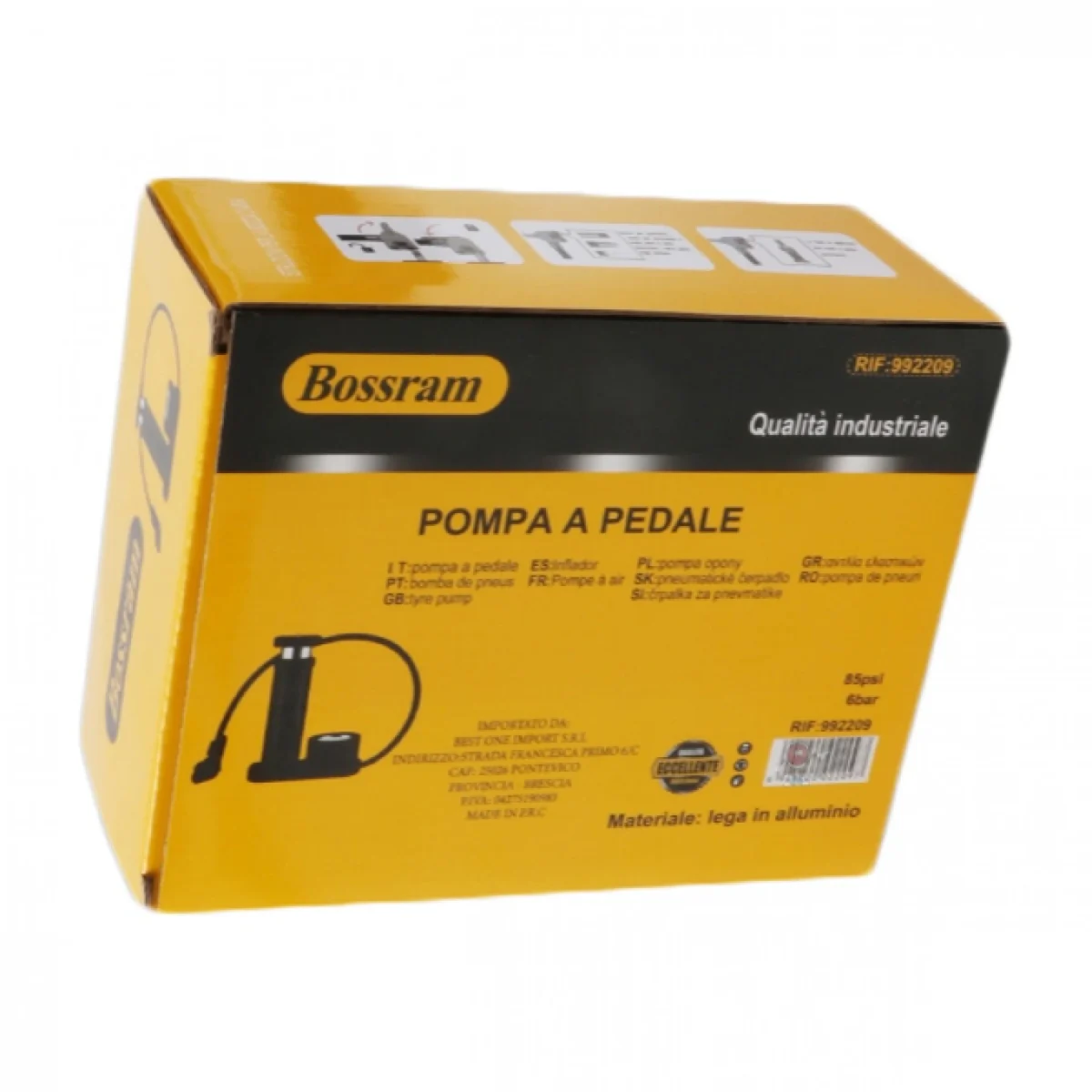 Μίνι Τρόμπα Ποδιού 6 bar/85 psi με Μανόμετρο - Buster Mini Foot Pump