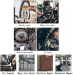 Σετ με 7 Επαγγελματικά Κλειδιά Γερμανοπολύγωνα Χρωμίου Βαναδίου με Καστάνια & Σπαστή Κεφαλή 10-19mm - 7pcs Combination Ratchet Wrench Set