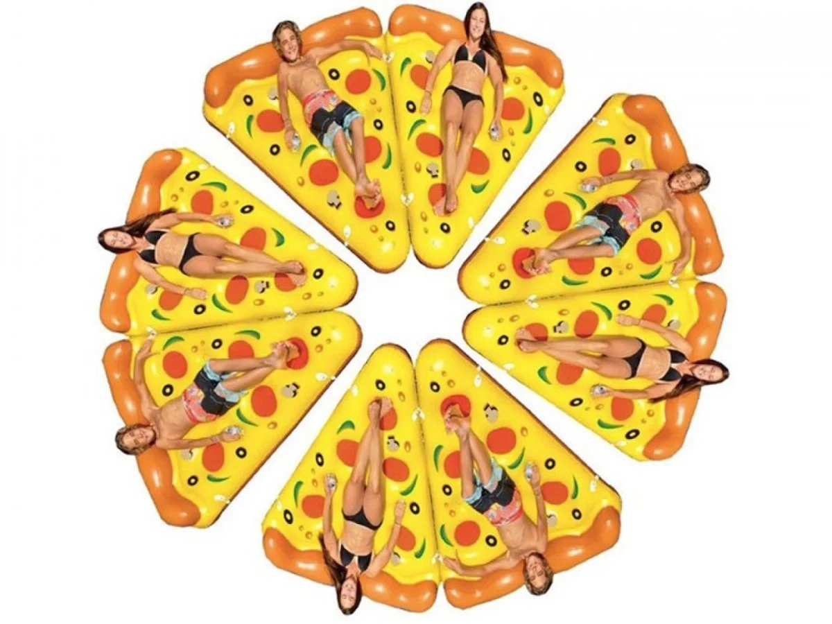 Κομμάτι Pizza Φουσκωτό Στρώμα Θαλάσσης 175cm - Inflatable Sea Pizza Slice