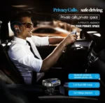 Σύστημα Ηandsfree με Ακουστικό, Fm Transmitter & Διπλό Φορτιστή USB Αυτοκινήτου Bluetooth με MP3 Player - Hands Free Car Kit FM.