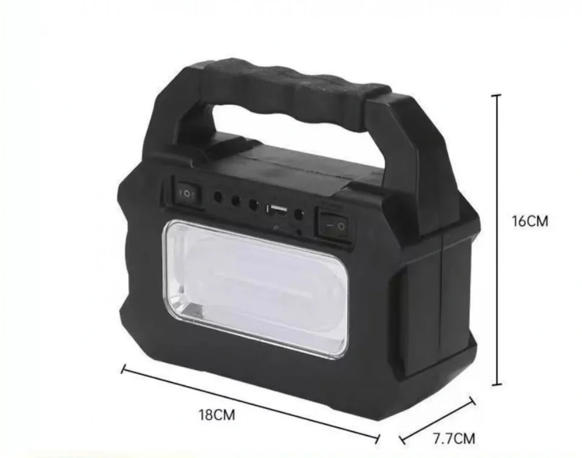 Ηλιακό Σύστημα Τριπλού Φωτισμού GD-8080 με Φακό και 3 Λάμπες Εξωτερικού Χώρου