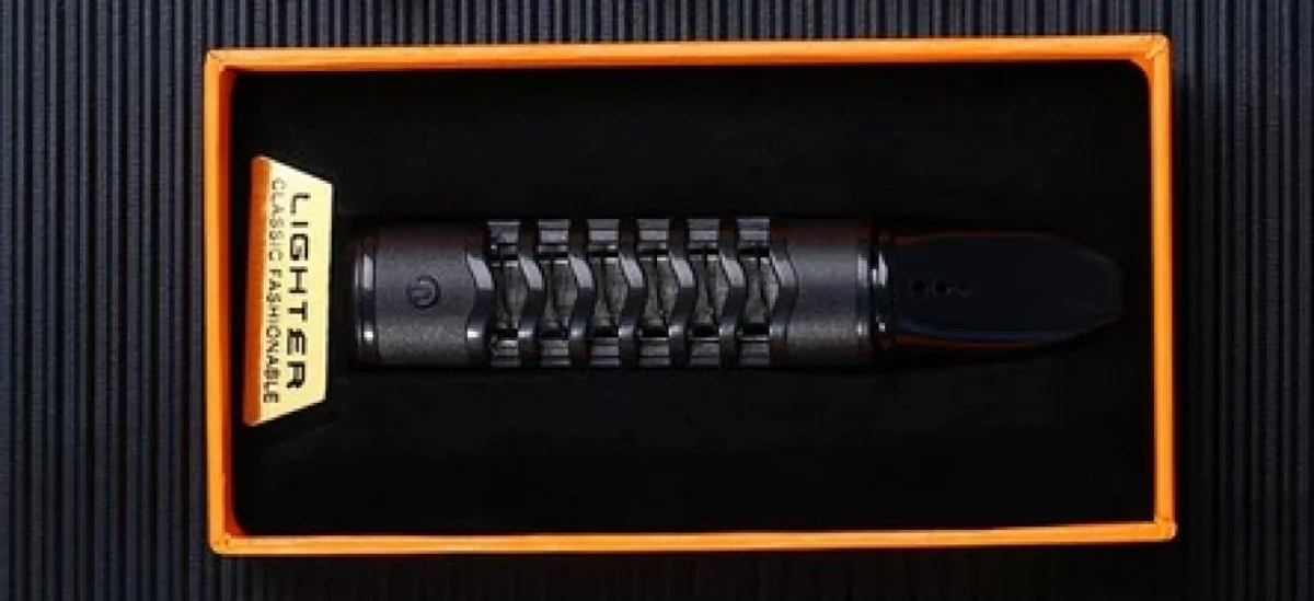 Αντιανεμικός Επαναφορτιζόμενος USB Αναπτήρας/Τασάκι για Κάπνισμα Χωρίς Στάχτες