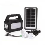 Ηλιακό Σύστημα Τριπλού Φωτισμού GD-8081 με Ηχείο, Φακό και 3 Λάμπες Εξωτερικού Χώρου