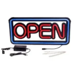 Led Φωτιζόμενη Διαφημιστική Πινακίδα Retro Τύπου Neon 60x30 "OPEN"