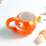 Τρισδιάστατη Κεραμική Κούπα "Ψάρι Φανάρι" για Καφέ & Τσάι 500ml