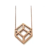 Κολιέ Small Perforated Circles με Μακριά Αλυσίδα 40cm