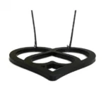 Κολιέ από Plexiglass Small Perforated Circles με Μακριά Αλυσίδα 40cm