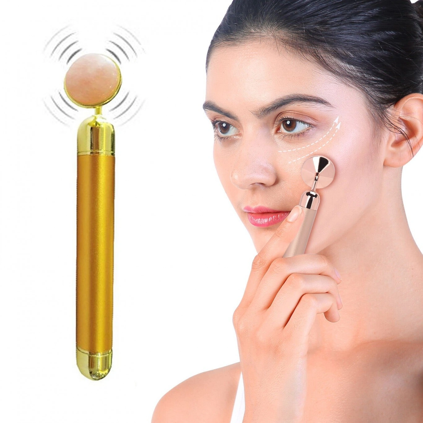 Ηλεκτρική Συσκευή με Ορυκτό Χαλαζία & Δονήσεις για Μασάζ Προσώπου - Facial Massage Roller Ηλεκτρική Συσκευή με Ορυκτό Χαλαζία & Δονήσεις για Μασάζ Προσώπου - Facial Massage Roller