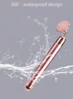 Ηλεκτρική Συσκευή με Ορυκτό Χαλαζία & Δονήσεις για Μασάζ Προσώπου - Facial Massage Roller