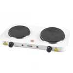 Επιτραπέζια Εστία Εμαγιέ Διπλή Λευκή 2500W Hoomei HM-5625