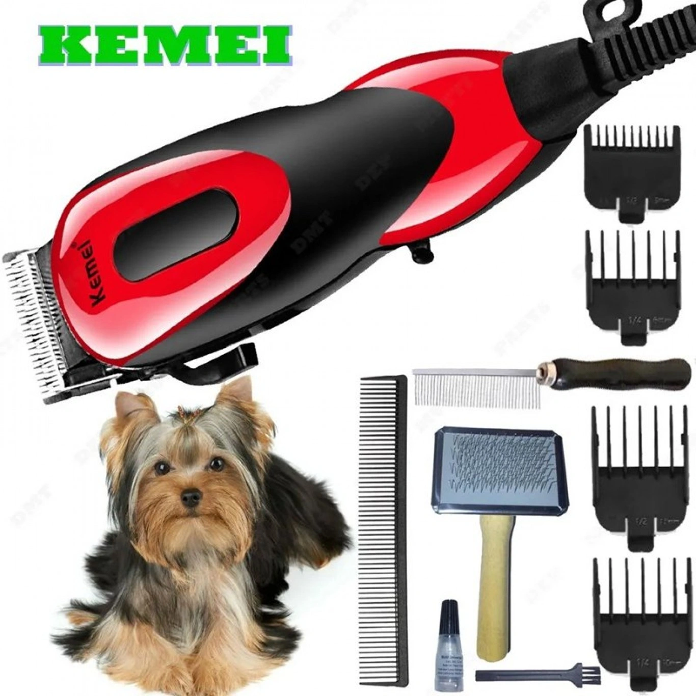 Επαγγελματική Κουρευτική Μηχανή Για Κατοικίδια, Ρεύματος, 12W, Πλήρες Σετ, με 4 Σκάλες, 3 Χτένες, Δοχείο Λαδιού & Βουρτσάκι, Kemei® KM-832 Επαγγελματική Κουρευτική Μηχανή Για Κατοικίδια, Ρεύματος, 12W, Πλήρες Σετ, με 4 Σκάλες, 3 Χτένες, Δοχείο Λαδιού & Βουρτσάκι, Kemei® KM-832