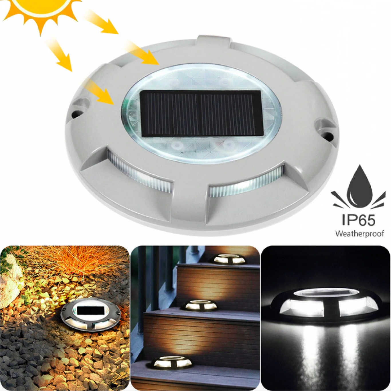 Αδιάβροχο Ηλιακό LED Φωτιστικό Λευκό Θερμό Αλουμινίου Δαπέδου Αντοχής με Αισθητήρα Κίνησης 3000K IP65 1τμχ Γκρι Αδιάβροχο Ηλιακό LED Φωτιστικό Λευκό Θερμό Αλουμινίου Δαπέδου Αντοχής με Αισθητήρα Κίνησης 3000K IP65 1τμχ Γκρι