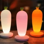 LED Επαναφορτιζόμενο Παιδικό Φωτάκι σε Σχήμα Καρότο με Θερμό Φωτισμόι & 3 Επίπεδα Έντασης σε 3 Χρώματα