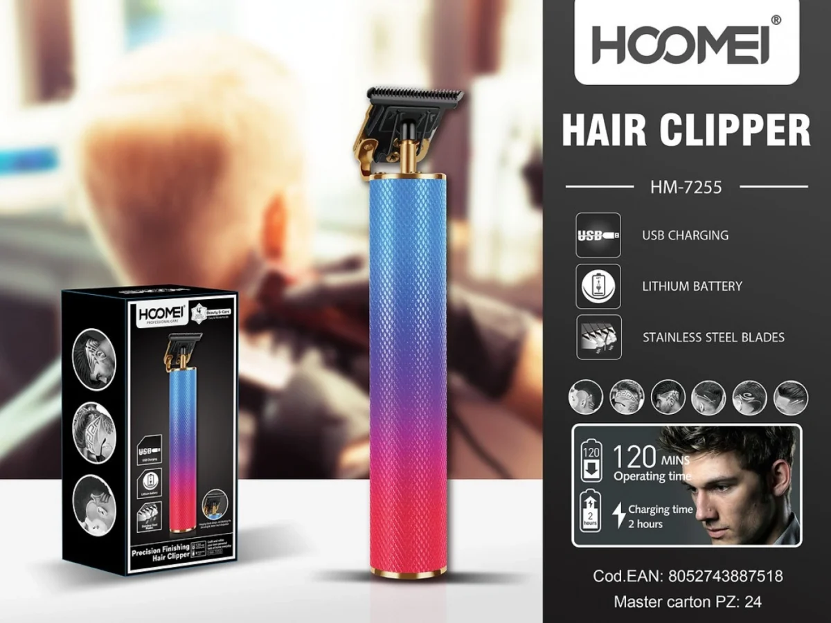 Επαναφορτιζόμενη Trimmer Κουρευτική - Ξυριστική Μηχανή Ακριβείας HM-7255 Professional Trimmer