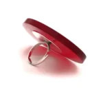 Δαχτυλίδι Fashion Red Stone με Κόκκινο Ημιδιάφανο Plexiglass και Ρυθμιζόμενη Βέρα