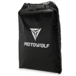 Κουκούλα Μηχανής Motowolf® με Ασφάλεια Κλοπής Αδιάβροχη με Λάστιχο & Ιμάντα Πολλών Μεγεθών Μαύρη / Γκρι