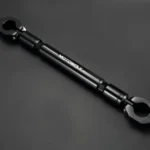 Motowolf® Βάση Τιμονιού Mηχανής Μαύρη από Κράμα Αλουμινίου