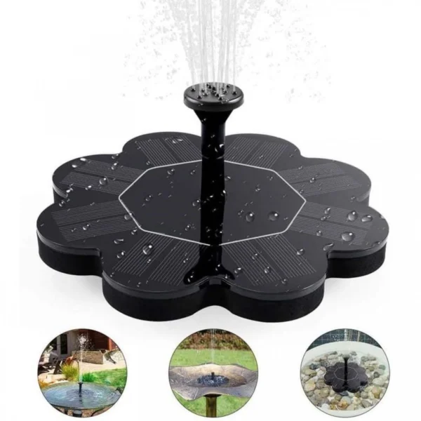Ηλιακό Επαναφορτιζόμενο Συντριβάνι Αδιάβροχο για Λίμνες & Πισίνες 1.6W - Solar Powered Fountain & Pond Pump
