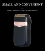 VGR® Αδιάβροχη Επαναφορτιζόμενη Ξυριστική Μηχανή Ασύρματη με Πουγκί Μεταφοράς