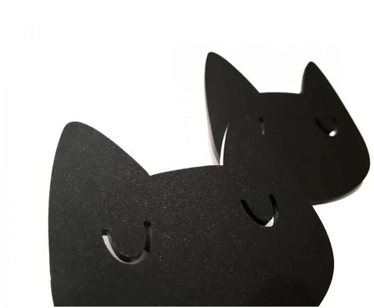 Καρφίτσα Kitty Brooch από Μαύρο Plexiglass