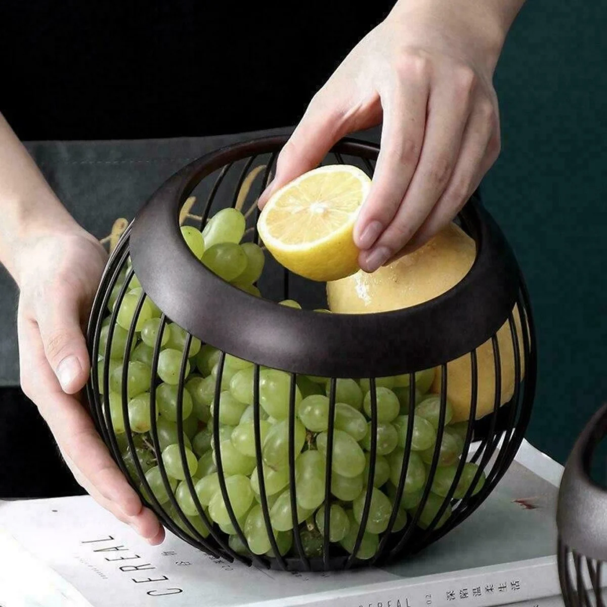 Μεταλλική Φρουτιέρα Miami 20x20x19 cm