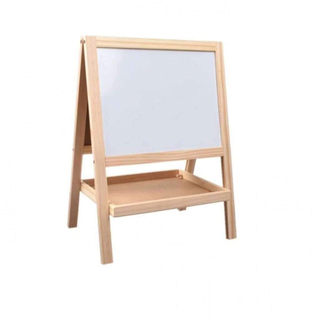 Παιδικός Ξύλινος Μαγνητικός Πίνακας Ζωγραφικής Διπλής Όψης 39x29εκ - Foldable Double Side Magnetic Board